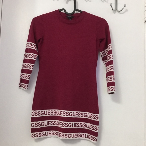 Burgundy Red Guess Dress, size 8 - Picture 1 of 2